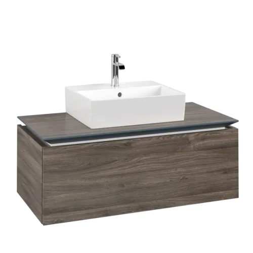 VILLEROY BOCH Legato toaletní skříňka, 1 zásuvka, 1000 x 380 x 500 mm, Kamenný dub / Kamenný dub #B60300RK