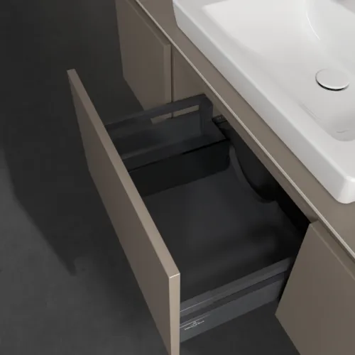 VILLEROY BOCH Legato toaletní skříňka, s osvětlením, 3 výsuvy, 1200 x 380 x 500 mm, Truffle Grey / Truffle Grey #B682L0VG, obrázek 5