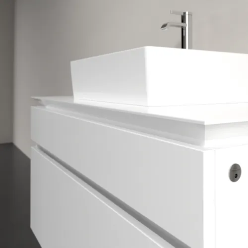 VILLEROY BOCH Legato toaletní skříňka, s osvětlením, 2 výsuvy, 1000 x 550 x 500 mm, lesklá bílá / lesklá bílá #B604L0DH, obrázek 4