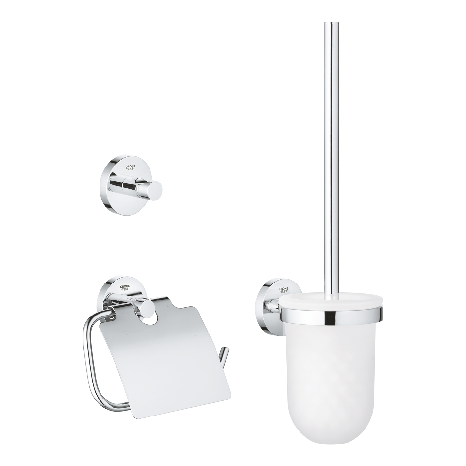Obrázek GROHE Essentials Sada doplňků pro toaletu 3 v 1 chrom #40407001