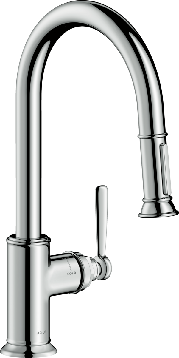 HANSGROHE AXOR Montreux dřezová baterie 180 s výsuvnou sprškou #16581000 - chrom