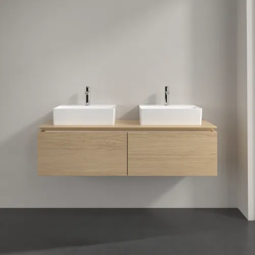 VILLEROY BOCH Legato toaletní skříňka, 2 výsuvy, 1400 x 380 x 500 mm, severský dub / severský dub #B66800VJ, obrázek 3