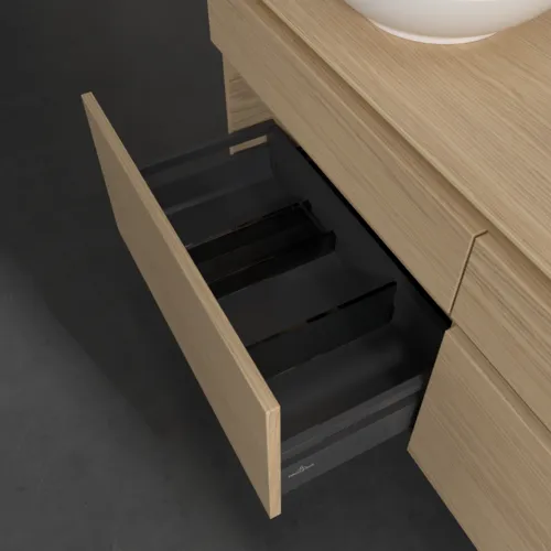 VILLEROY BOCH Legato toaletní skříňka, s osvětlením, 4 výsuvy, 1400 x 550 x 500 mm, severský dub / severský dub #B592L0VJ, obrázek 5