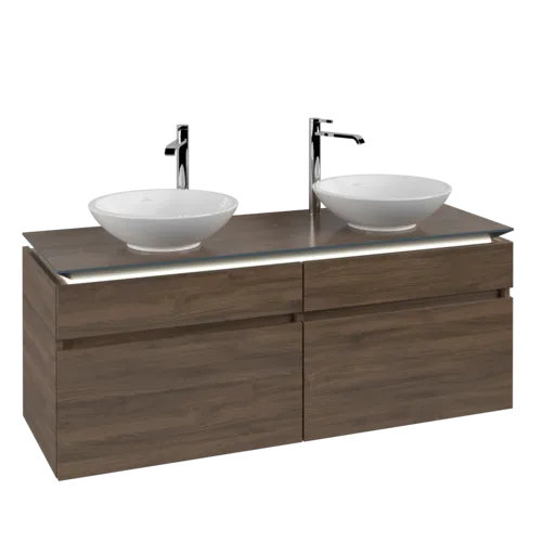 VILLEROY BOCH Legato toaletní skříňka, s osvětlením, 4 výsuvy, 1400 x 550 x 500 mm, Arizona Oak / Arizona Oak #B592L0VH