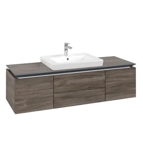VILLEROY BOCH Legato toaletní skříňka, 3 výsuvy, 1400 x 380 x 500 mm, Kamenný dub / Kamenný dub #B68400RK