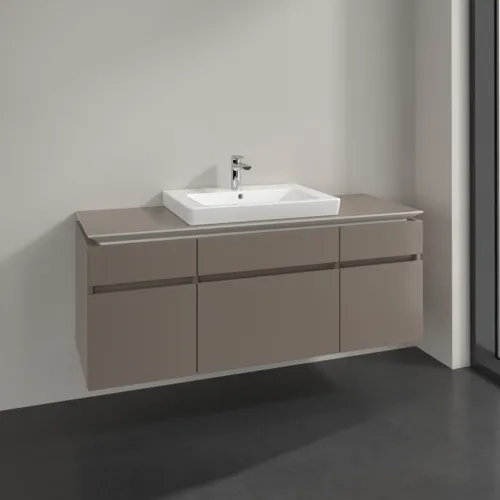 VILLEROY BOCH Legato toaletní skříňka, 5 výsuvů, 1400 x 550 x 500 mm, Truffle Grey / Truffle Grey #B68500VG, obrázek 2