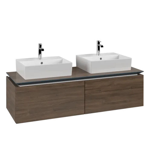 VILLEROY BOCH Legato toaletní skříňka, 2 výsuvy, 1400 x 380 x 500 mm, Arizona Oak / Arizona Oak #B66800VH