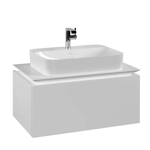 VILLEROY BOCH Legato toaletní skříňka, 1 zásuvka, 800 x 380 x 500 mm, bílá matná / bílá matná #B75300MS