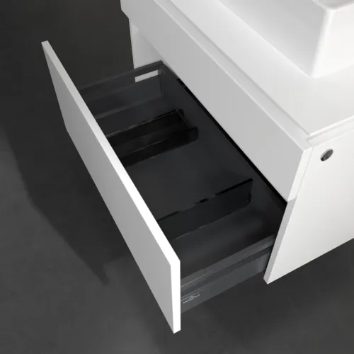 VILLEROY BOCH Legato toaletní skříňka, s osvětlením, 2 výsuvy, 800 x 550 x 500 mm, bílá matná / bílá matná #B602L0MS, obrázek 5