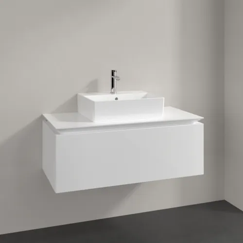 VILLEROY BOCH Legato toaletní skříňka, 1 zásuvka, 1000 x 380 x 500 mm, lesklá bílá / lesklá bílá #B60300DH, obrázek 2