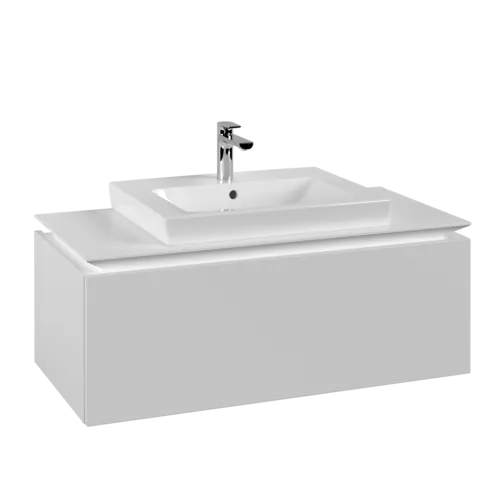 VILLEROY BOCH Legato toaletní skříňka, 1 zásuvka, 1000 x 380 x 500 mm, bílá matná / bílá matná #B68000MS
