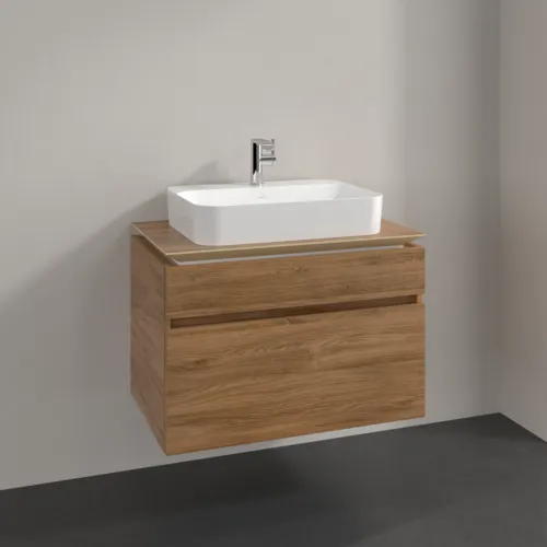 VILLEROY BOCH Legato toaletní skříňka, 2 výsuvy, 800 x 550 x 500 mm, dub Kansas / dub Kansas #B75400RH, obrázek 2