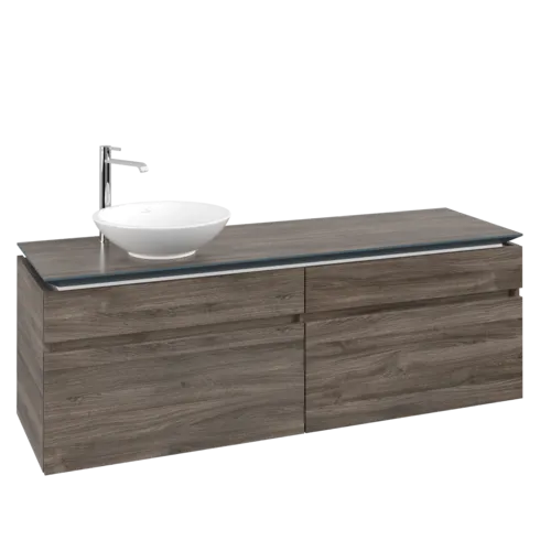 VILLEROY BOCH Legato toaletní skříňka, 4 výsuvy, 1600 x 550 x 500 mm, Kamenný dub / Kamenný dub #B59600RK