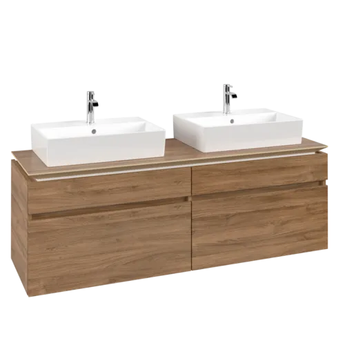 VILLEROY BOCH Legato toaletní skříňka, 4 výsuvy, 1600 x 550 x 500 mm, dub Kansas / dub Kansas #B67700RH