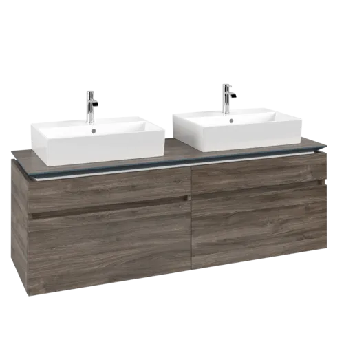 VILLEROY BOCH Legato toaletní skříňka, 4 výsuvy, 1600 x 550 x 500 mm, Kamenný dub / Kamenný dub #B67700RK