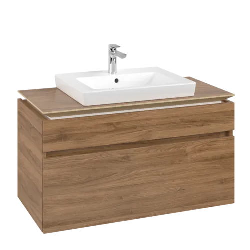 VILLEROY BOCH Legato toaletní skříňka, 2 výsuvy, 1000 x 550 x 500 mm, dub Kansas / dub Kansas #B68100RH