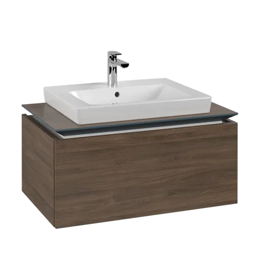 VILLEROY BOCH Legato toaletní skříňka, 1 zásuvka, 800 x 380 x 500 mm, Arizona Oak / Arizona Oak #B67800VH