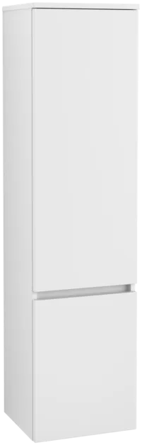 VILLEROY BOCH Vysoká skříň Legato, 2 dveře, 400 x 1550 x 350 mm, bílá matná / bílá matná #B73000MS