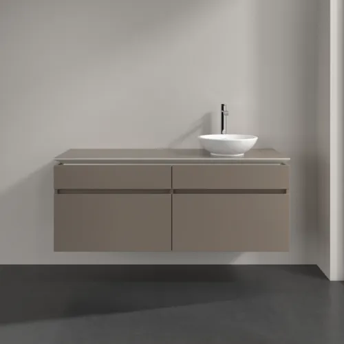 VILLEROY BOCH Legato toaletní skříňka, 4 výsuvy, 1400 x 550 x 500 mm, Truffle Grey / Truffle Grey #B59000VG, obrázek 3