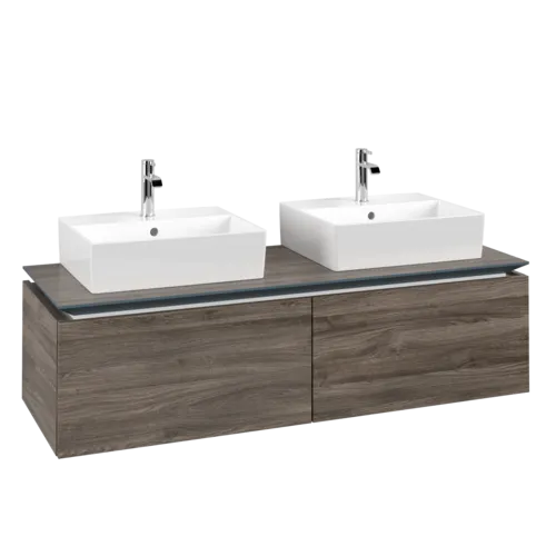 VILLEROY BOCH Legato toaletní skříňka, 2 výsuvy, 1400 x 380 x 500 mm, Kamenný dub / Kamenný dub #B66800RK
