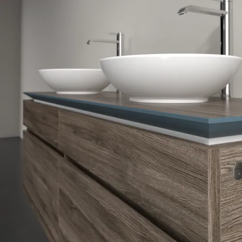 VILLEROY BOCH Legato toaletní skříňka, s osvětlením, 4 výsuvy, 1400 x 550 x 500 mm, Kamenný dub / Kamenný dub #B592L0RK, obrázek 4