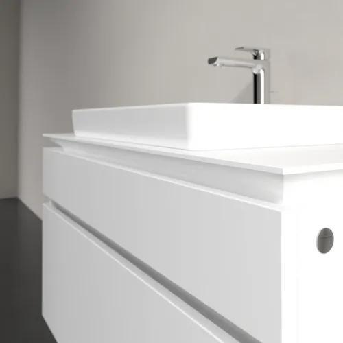 VILLEROY BOCH Legato toaletní skříňka, 2 výsuvy, 1000 x 550 x 500 mm, bílá matná / bílá matná #B68100MS, obrázek 5