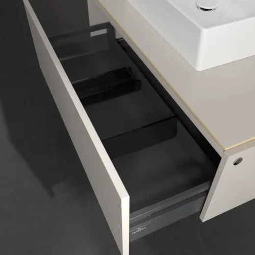 VILLEROY BOCH Legato toaletní skříňka, s osvětlením, 1 zásuvka, 1000 x 380 x 500 mm, Soft Grey / Soft Grey #B603L0VK, obrázek 5