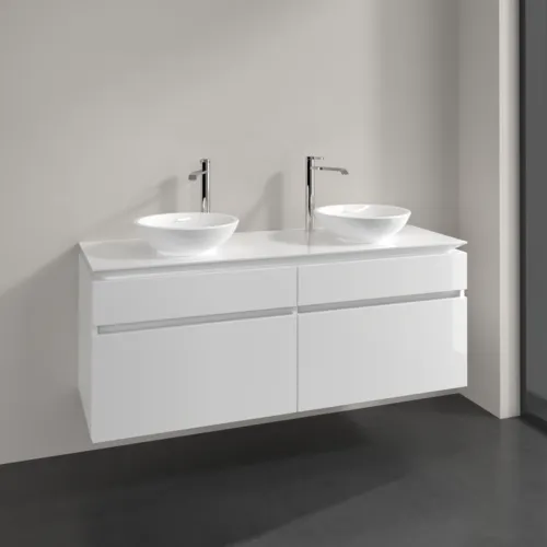 VILLEROY BOCH Legato toaletní skříňka, 4 výsuvy, 1400 x 550 x 500 mm, lesklá bílá / lesklá bílá #B59200DH, obrázek 2