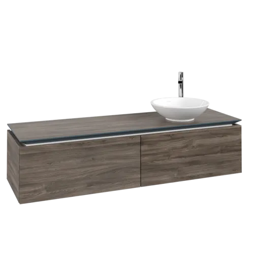 VILLEROY BOCH Legato toaletní skříňka, 2 výsuvy, 1600 x 380 x 500 mm, Kamenný dub / Kamenný dub #B59700RK