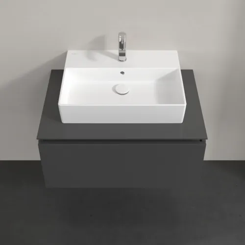 VILLEROY BOCH Legato toaletní skříňka, 1 zásuvka, 800 x 380 x 500 mm, lesklá šedá / lesklá šedá #B60100FP, obrázek 4