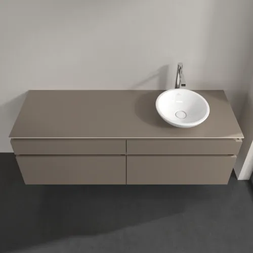 VILLEROY BOCH Legato toaletní skříňka, 4 výsuvy, 1600 x 550 x 500 mm, Truffle Grey / Truffle Grey #B59800VG, obrázek 4