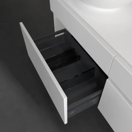 VILLEROY BOCH Legato toaletní skříňka, s osvětlením, 4 výsuvy, 1400 x 550 x 500 mm, bílá matná / bílá matná #B592L0MS, obrázek 5