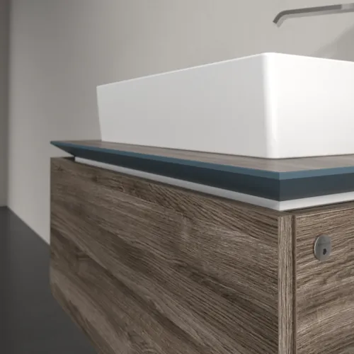 VILLEROY BOCH Legato toaletní skříňka, s osvětlením, 1 zásuvka, 800 x 380 x 500 mm, Kamenný dub / Kamenný dub #B601L0RK, obrázek 4