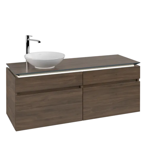VILLEROY BOCH Legato toaletní skříňka, s osvětlením, 4 výsuvy, 1400 x 550 x 500 mm, Arizona Oak / Arizona Oak #B588L0VH