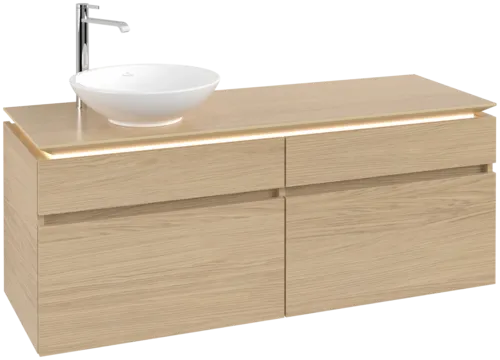 VILLEROY BOCH Legato toaletní skříňka, s osvětlením, 4 výsuvy, 1400 x 550 x 500 mm, severský dub / severský dub #B588L0VJ