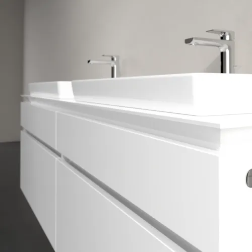 VILLEROY BOCH Legato toaletní skříňka, 4 výsuvy, 1600 x 550 x 500 mm, lesklá bílá / lesklá bílá #B69300DH, obrázek 5