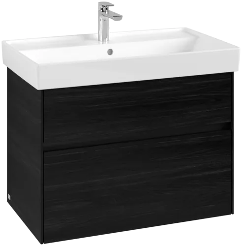 VILLEROY BOCH Toaletní skříňka Collaro, 2 výsuvy, 754 x 546 x 444 mm, černý dub #C01000AB