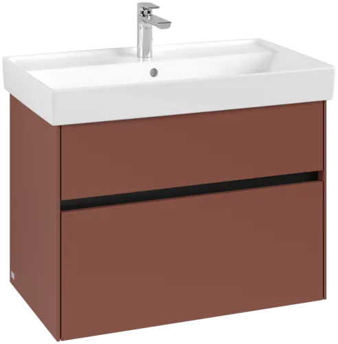 VILLEROY BOCH Toaletní skříňka Collaro, 2 výsuvy, 754 x 546 x 444 mm, vínově červená #C01000AH
