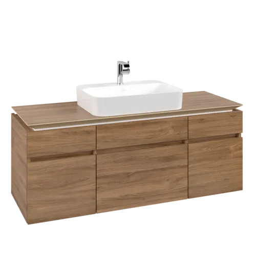 VILLEROY BOCH Legato toaletní skříňka, 5 výsuvů, 1400 x 550 x 500 mm, dub Kansas / dub Kansas #B76000RH