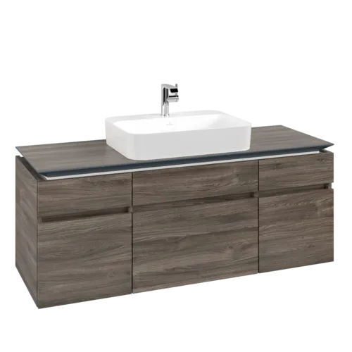 VILLEROY BOCH Legato toaletní skříňka, 5 výsuvů, 1400 x 550 x 500 mm, Kamenný dub / Kamenný dub #B76000RK