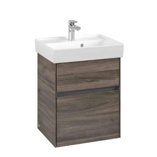 VILLEROY BOCH Toaletní skříňka Collaro, 2 výsuvy, 460 x 546 x 374 mm, dub kamenný #C00600RK