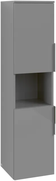 VILLEROY BOCH Vysoká skříň Architectura, 2 dveře, 350 x 1400 x 364 mm, šedá #B89700VT