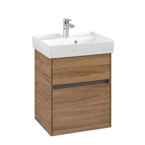 VILLEROY BOCH Toaletní skříňka Collaro, 2 výsuvy, 460 x 546 x 374 mm, dub Kansas #C00600RH