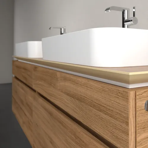 VILLEROY BOCH Legato toaletní skříňka, 4 výsuvy, 1600 x 550 x 500 mm, dub Kansas / dub Kansas #B76800RH, obrázek 5