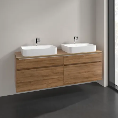 VILLEROY BOCH Legato toaletní skříňka, 4 výsuvy, 1600 x 550 x 500 mm, dub Kansas / dub Kansas #B76800RH, obrázek 2