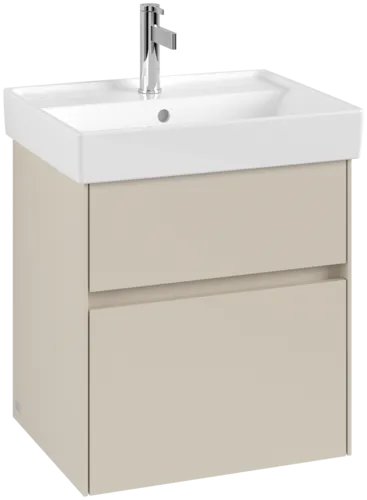 VILLEROY BOCH Toaletní skříňka Collaro, 2 výsuvy, 510 x 546 x 414 mm, Cashmere Grey #C00700VN