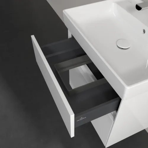 VILLEROY BOCH Toaletní skříňka Collaro, s osvětlením, 2 výsuvy, 554 x 546 x 444 mm, lesklá bílá #C008B0DH, obrázek 8