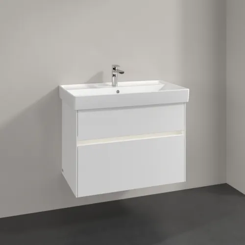 VILLEROY BOCH Toaletní skříňka Collaro, s osvětlením, 2 výsuvy, 754 x 546 x 444 mm, bílá matná #C010B0MS, obrázek 2