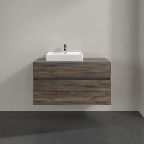 VILLEROY BOCH Toaletní skříňka Collaro, 2 výsuvy, 1000 x 548 x 500 mm, dub kamenný #C01400RK, obrázek 3
