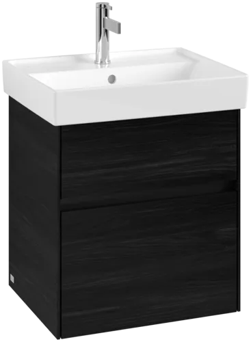 VILLEROY BOCH Toaletní skříňka Collaro, s osvětlením, 2 výsuvy, 510 x 546 x 414 mm, černý dub #C007B0AB